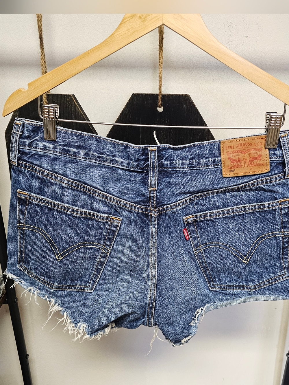 Levi's 501 Frayed Hem Shorts